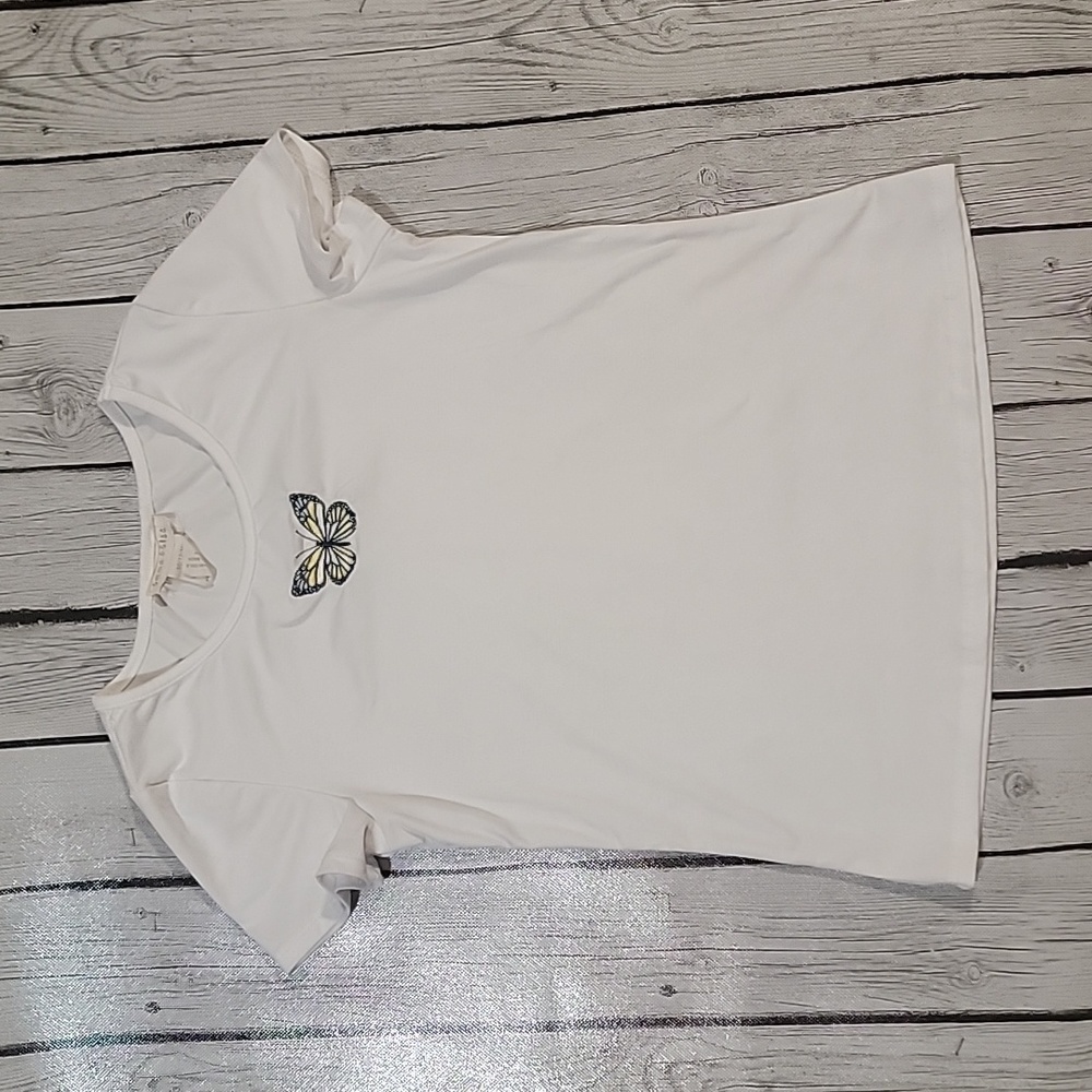 Emma & Elsa Girls 10/12 Butterfly shirt